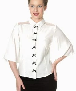 Banned Bows Delight Blouse 10 Banned Bows Delight Blouse -ROCKABILLY TOPS Shop bows delight blouse banned 4 300x