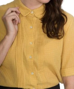 Banned Boxy Textured Shirt -ROCKABILLY TOPS Shop boxy textured shirt banned 3 300x