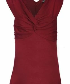 Voodoo Vixen Brianna Sleeveless Top With Knotted Bust -ROCKABILLY TOPS Shop brianna sleeveless top with knotted bust voodoo vixen 3 300x