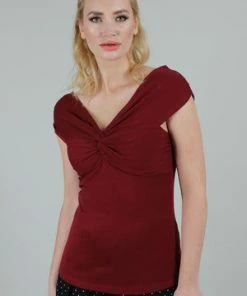 Voodoo Vixen Brianna Sleeveless Top With Knotted Bust