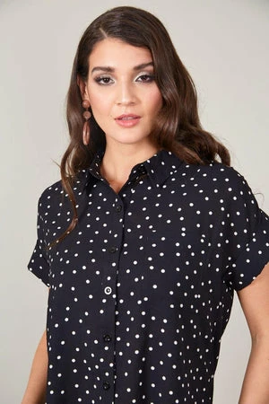 Voodoo Vixen Brie Brie Polka Dot Shirt 6 Voodoo Vixen Brie Brie Polka Dot Shirt - Image 4