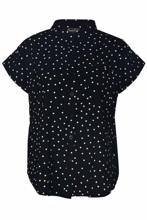 Voodoo Vixen Brie Brie Polka Dot Shirt 7 Voodoo Vixen Brie Brie Polka Dot Shirt - Image 5