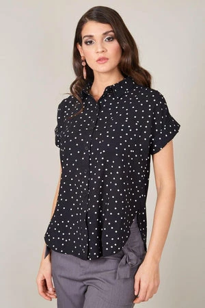 Voodoo Vixen Brie Brie Polka Dot Shirt 3 Voodoo Vixen Brie Brie Polka Dot Shirt