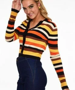 Voodoo Vixen Sweet Candy Corn Stripe Crop Cardigan 9 Voodoo Vixen Sweet Candy Corn Stripe Crop Cardigan -ROCKABILLY TOPS Shop caa 3305 bi 03 300x