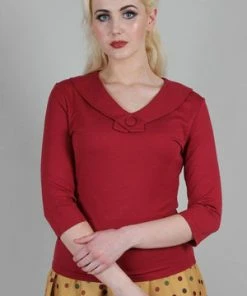 Voodoo Vixen Caniya Retro V-Neck Top -ROCKABILLY TOPS Shop caniya retro v neck top voodoo vixen c94ec46a c257 48c1 b816 ea04b4b29d86 300x