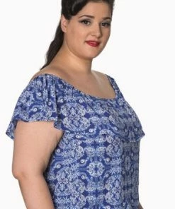 Banned Celestial Off Shoulder Plus Size Top 7 Banned Celestial Off Shoulder Plus Size Top -ROCKABILLY TOPS Shop celestial off shoulder plus size top banned 3 300x
