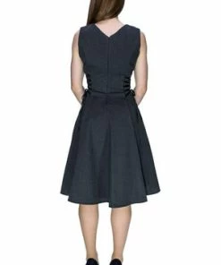 Dr Faust Charcoal Grey Hue Midi Dress - Ivy 6 Dr Faust Charcoal Grey Hue Midi Dress - Ivy -ROCKABILLY TOPS Shop charcoal grey hue midi dress ivy dr faust 2 300x