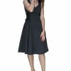 Dr Faust Charcoal Grey Hue Midi Dress - Ivy -ROCKABILLY TOPS Shop charcoal grey hue midi dress ivy dr faust 300x