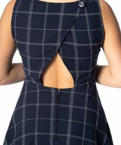 Banned Check Mate Dress 8 Banned Check Mate Dress -ROCKABILLY TOPS Shop check mate dress banned 3 300x
