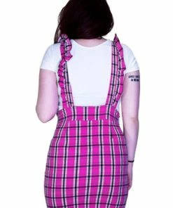 Dr Faust Checked Pinafore Pink Tartan Dress And T-Shirt Set - Landry 6 Dr Faust Checked Pinafore Pink Tartan Dress And T-Shirt Set - Landry -ROCKABILLY TOPS Shop checked pinafore pink tartan dress and t shirt set landry dr faust 2 300x