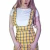 Dr Faust Checked Pinafore Yellow Tartan Dress And T-Shirt Set - Kairi -ROCKABILLY TOPS Shop checked pinafore yellow tartan dress and t shirt set kairi dr faust 300x