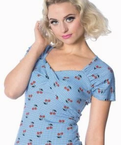 Banned Cherry Love Twist Top 8 Banned Cherry Love Twist Top -ROCKABILLY TOPS Shop cherry love twist top banned 3 300x