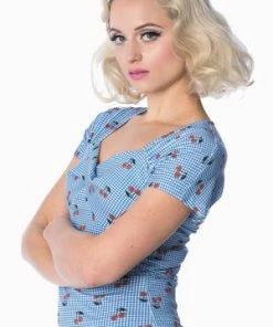 Banned Cherry Love Twist Top 9 Banned Cherry Love Twist Top -ROCKABILLY TOPS Shop cherry love twist top banned 4 300x