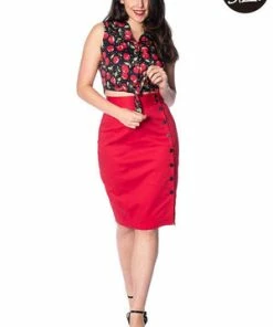 Banned Cherry Soda Tie Shirt -ROCKABILLY TOPS Shop cherry soda tie shirt banned 3 300x