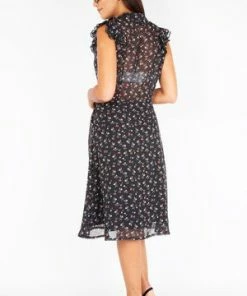 Voodoo Vixen Cheryl Cherry Print Black Tea Dress 8 Voodoo Vixen Cheryl Cherry Print Black Tea Dress -ROCKABILLY TOPS Shop cheryl cherry print black tea dress voodoo vixen 2 300x