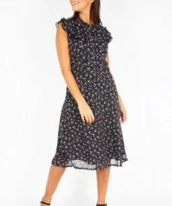 Voodoo Vixen Cheryl Cherry Print Black Tea Dress 9 Voodoo Vixen Cheryl Cherry Print Black Tea Dress -ROCKABILLY TOPS Shop cheryl cherry print black tea dress voodoo vixen 3 300x