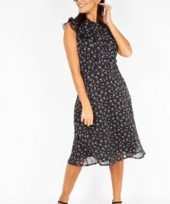 Voodoo Vixen Cheryl Cherry Print Black Tea Dress 11 Voodoo Vixen Cheryl Cherry Print Black Tea Dress -ROCKABILLY TOPS Shop cheryl cherry print black tea dress voodoo vixen 5 300x