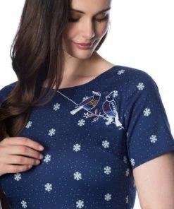 Banned Christmas Bird Dress -ROCKABILLY TOPS Shop christmas bird dress banned 5 300x