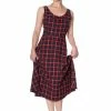 Banned Christmas Check Dress 2 Banned Christmas Check Dress -ROCKABILLY TOPS Shop christmas check dress banned 300x