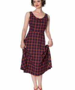 Banned Christmas Check Dress