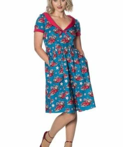 Banned Christmas Drive Thrucollar Dress