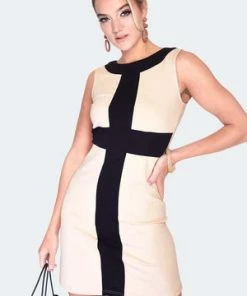 Voodoo Vixen Constrast Stripe Shift Dress -ROCKABILLY TOPS Shop constrast stripe shift dress dra 9504 02.1352 300x