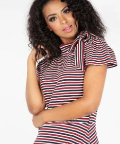 Voodoo Vixen Corinna Striped Neck Tie Dress 9 Voodoo Vixen Corinna Striped Neck Tie Dress -ROCKABILLY TOPS Shop corinna striped neck tie dress voodoo vixen 4 300x