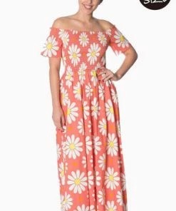 Banned Crazy Daisy Plus Size Smock Dress