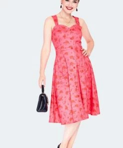 Voodoo Vixen Cupid Heart Button Front Dress -ROCKABILLY TOPS Shop cupid heart button front dress dra 9521 01.1360 300x