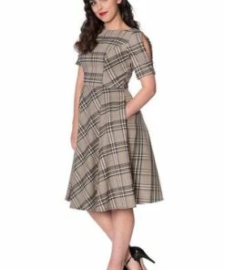 Banned Cutie Check Fit And Flare Dress 8 Banned Cutie Check Fit And Flare Dress -ROCKABILLY TOPS Shop cutie check fit and flare dress banned 2 300x