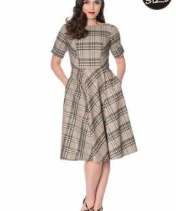 Banned Cutie Check Fit And Flare Dress 11 Banned Cutie Check Fit And Flare Dress -ROCKABILLY TOPS Shop cutie check fit and flare dress banned 5 300x