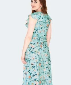 Voodoo Vixen Dainty Butterfly Wrap Dress -ROCKABILLY TOPS Shop dainty butterfly wrap dress dra 9512 05.1486 300x