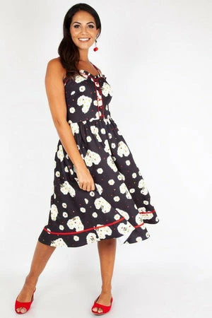 Voodoo Vixen Daisy Hearts Flared Dress 5 Voodoo Vixen Daisy Hearts Flared Dress - Image 3
