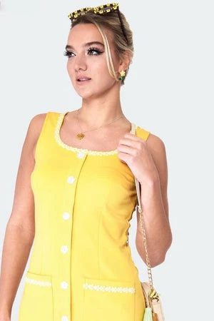 Voodoo Vixen Daisy Trim Button Front Dress 7 Voodoo Vixen Daisy Trim Button Front Dress - Image 5