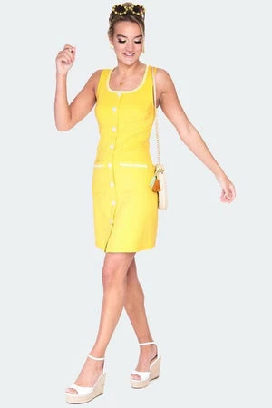 Voodoo Vixen Daisy Trim Button Front Dress 5 Voodoo Vixen Daisy Trim Button Front Dress - Image 3