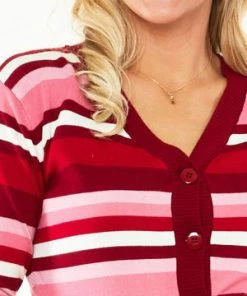 Voodoo Vixen Day Stripe Cardigan -ROCKABILLY TOPS Shop day stripe cardigan voodoo vixen 5 300x