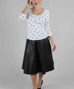 Voodoo Vixen De Vil Mono Polka Dot Top -ROCKABILLY TOPS Shop de vil mono polka dot top voodoo vixen 4 300x