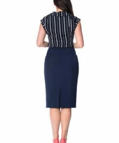 Banned Deckchair Stripe 1920s Top -ROCKABILLY TOPS Shop deckchair stripe 1920s top banned 4 300x