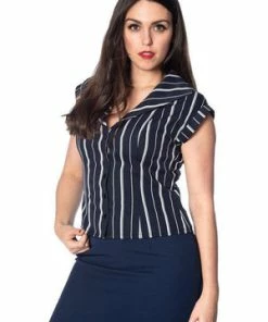 Banned Deckchair Stripe 1920s Top