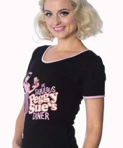 Banned Diner T-Shirt -ROCKABILLY TOPS Shop diner t shirt banned 4 300x