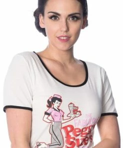 Banned Diner T-Shirt -ROCKABILLY TOPS Shop diner t shirt banned 5 300x