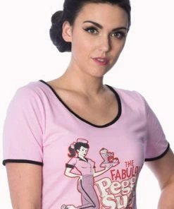 Banned Diner T-Shirt -ROCKABILLY TOPS Shop diner t shirt banned 9 300x