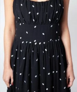 Voodoo Vixen Dotty Polka Dot Flared Dress -ROCKABILLY TOPS Shop dotty polka dot flared dress voodoo vixen 4 300x