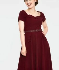 Voodoo Vixen Marine Front Bodice Flared Dress