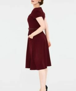 Voodoo Vixen Marine Front Bodice Flared Dress 14 Voodoo Vixen Marine Front Bodice Flared Dress -ROCKABILLY TOPS Shop dra 9208 bi 03 300x