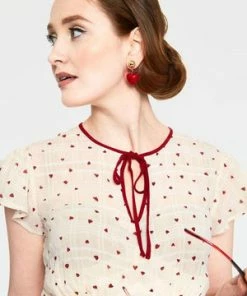 Voodoo Vixen Candace Heart Print Flared Dress 11 Voodoo Vixen Candace Heart Print Flared Dress -ROCKABILLY TOPS Shop dra 9235 bi 04 300x