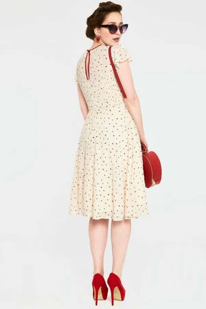 Voodoo Vixen Candace Heart Print Flared Dress 4 Voodoo Vixen Candace Heart Print Flared Dress - Image 2