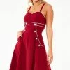 Voodoo Vixen Claudia Nautical Flared Dress -ROCKABILLY TOPS Shop dra 9308 bi 01 300x