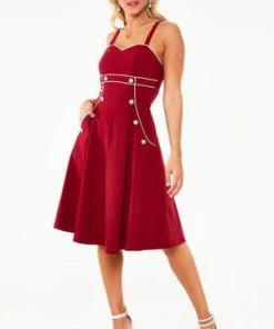 Voodoo Vixen Claudia Nautical Flared Dress -ROCKABILLY TOPS Shop dra 9308 bi 01 9a69eea5 dc5a 4cfa aa65 8acf86c2c9de 300x