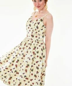 Voodoo Vixen Julisa Honey Bee Print Flare Dress